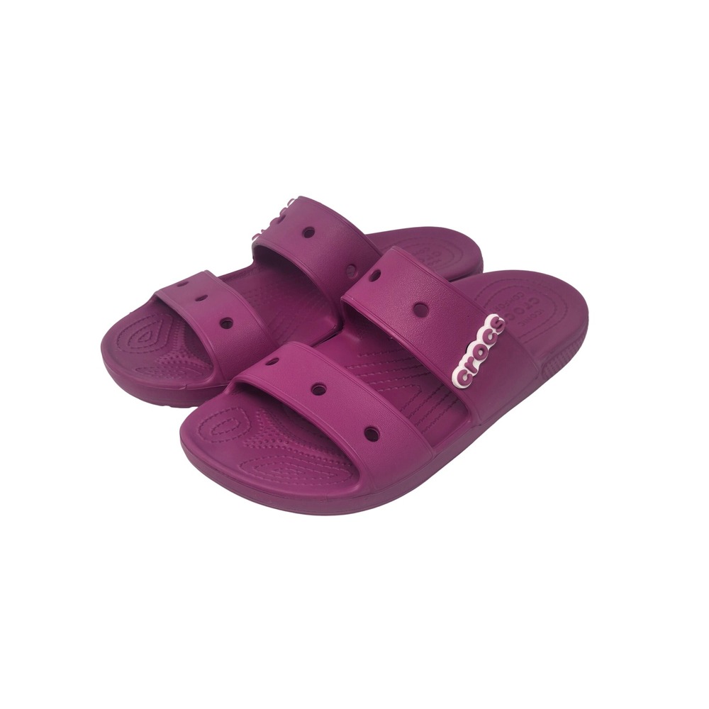 Crocs Classic Sandal Magenta Purple Two Strap Slide Mens 7 Womens 9